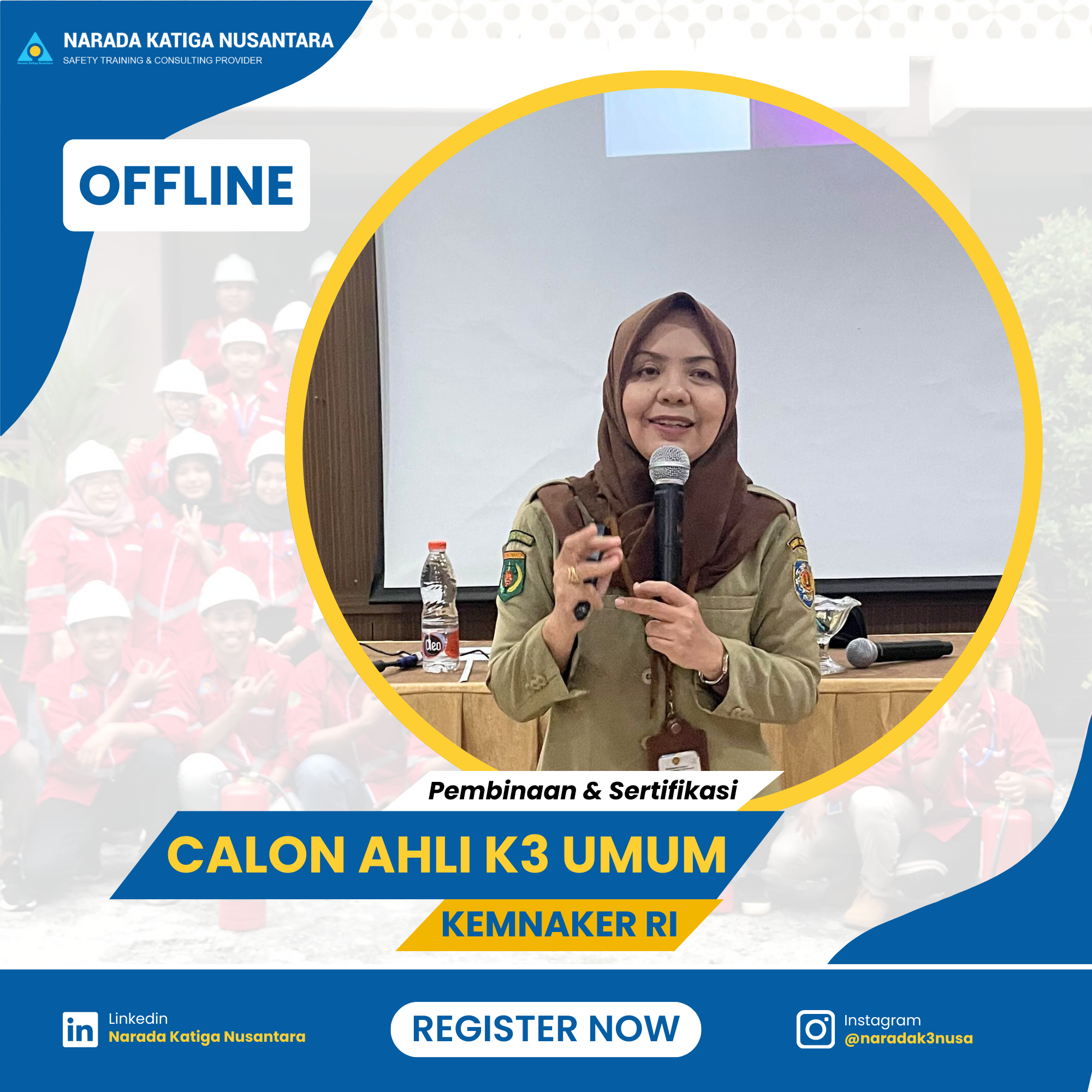 Pembinaan Calon Ahli K3 Umum KEMNAKER - Offline